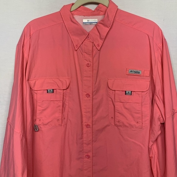Columbia PFG women’s Pink Button-Up Shirt - Picture 2 of 9